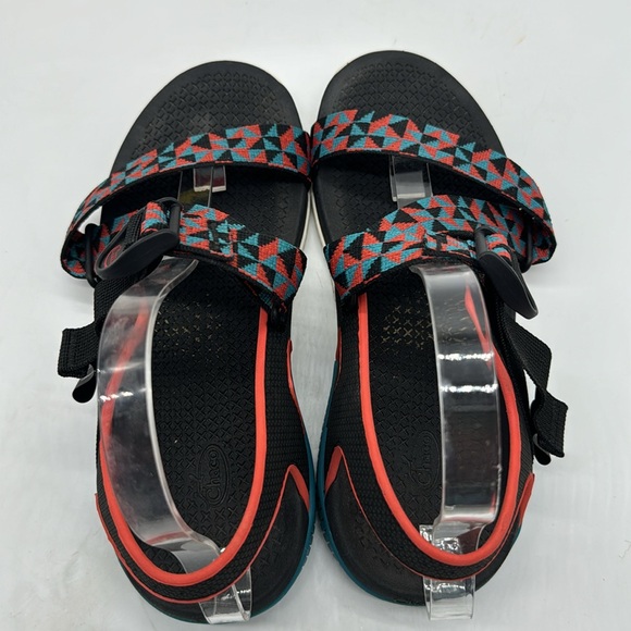 Chaco Confluence Multi Color Sandals Teal Orange Black Size 9 Style J106936 - Picture 5 of 8